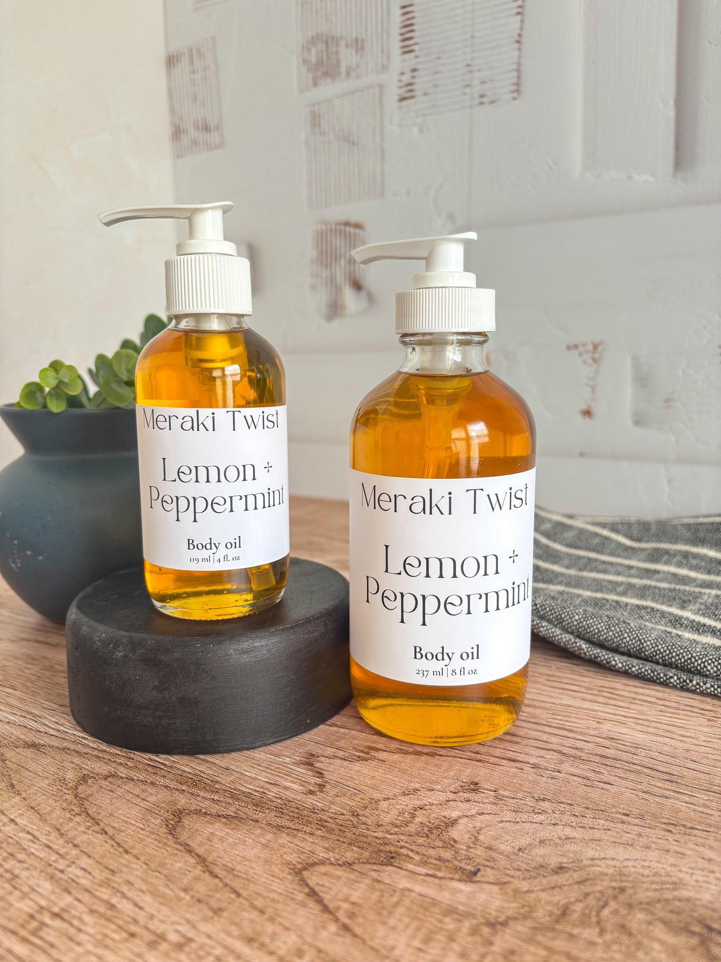 Lemon + Peppermint Body Oil