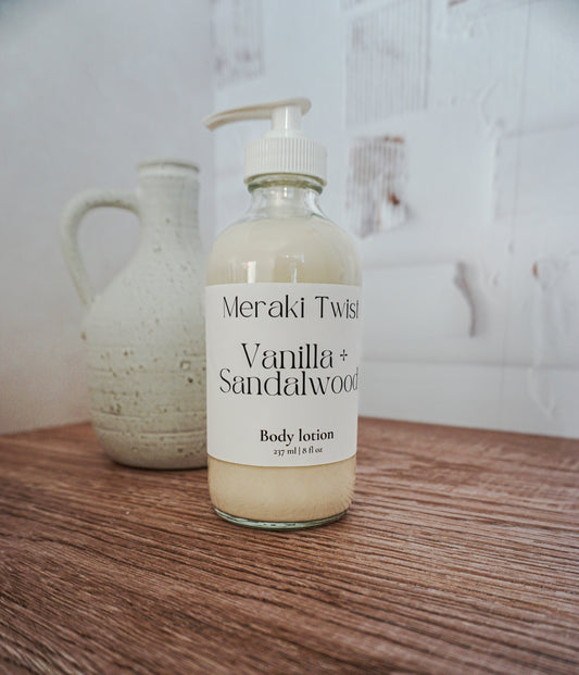 Vanilla + Sandalwood Tallow Lotion