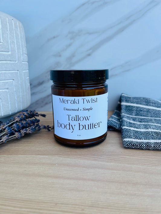Unscented Tallow Body Butter