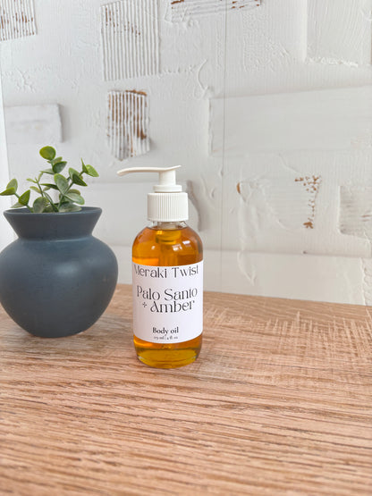 Palo Santo + Amber Body Oil