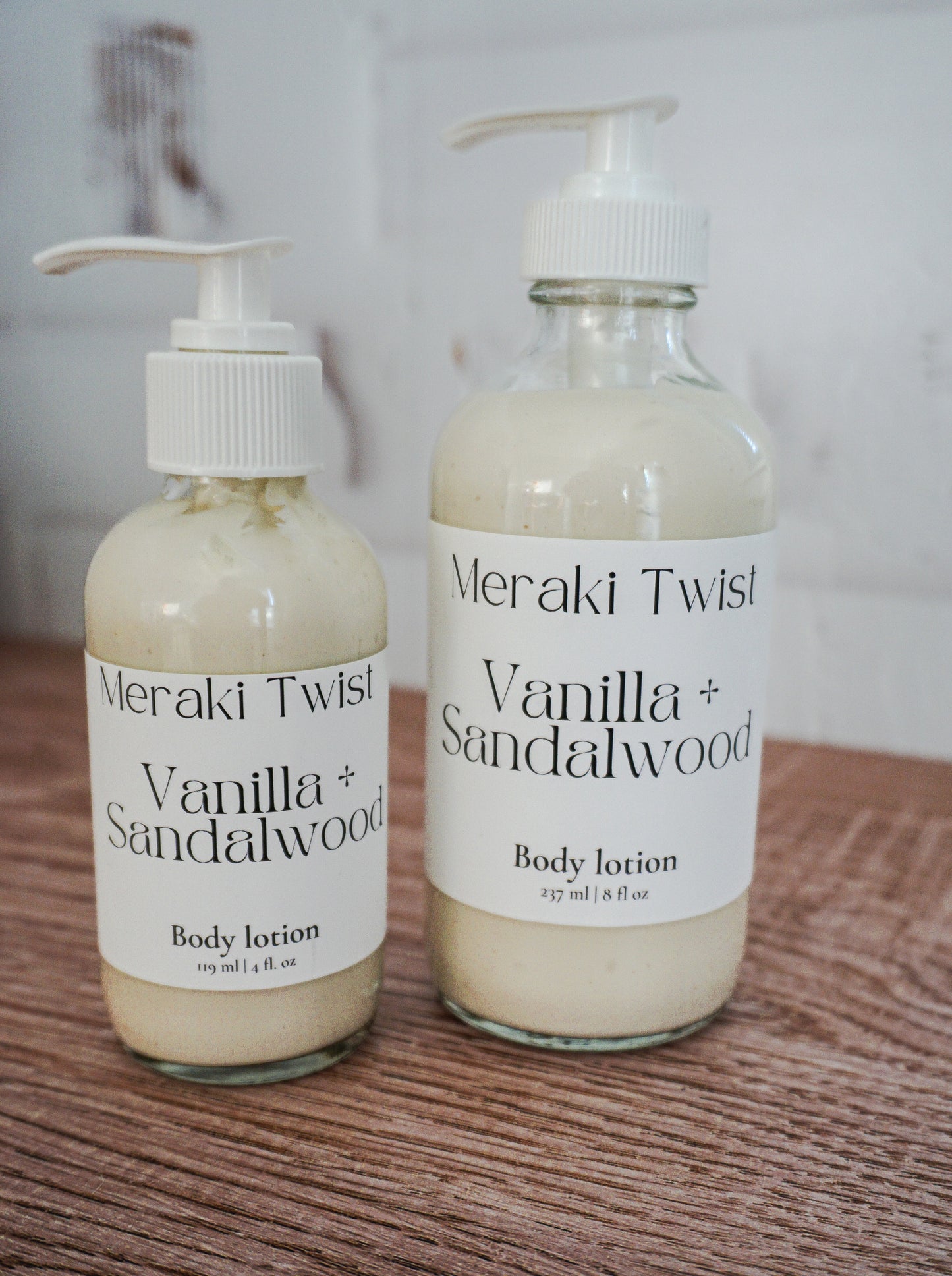 Vanilla + Sandalwood Tallow Lotion