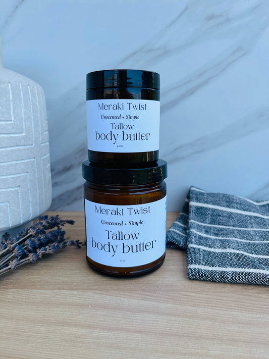 Unscented Tallow Body Butter